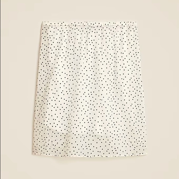 J. Crew Dresses & Skirts - J. Crew Gwen knee-length layered slip skirt in dot crinkle chiffon